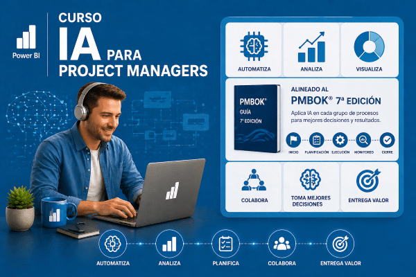 Curso de Inteligencia Artificial para Project Managers con planificación de proyectos según PMBOK