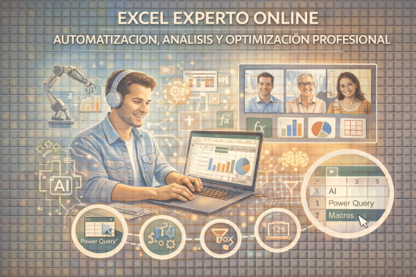 curso excel experto online automatizacion analisis de datos power query power pivot en España