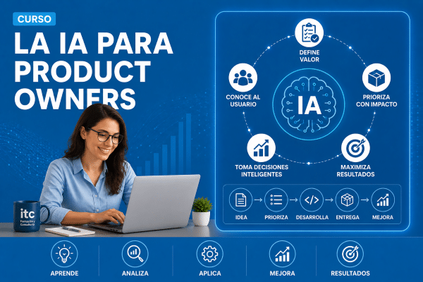 Curso de IA para Product Owners orientado a Product Backlog, User Stories y roadmaps ágiles